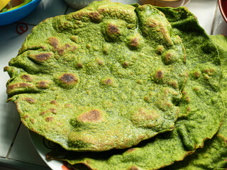 homemade green spinach tortillas - Powered by Adobe