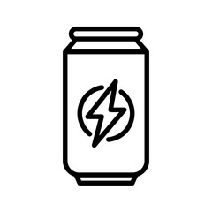 energy drink can icon color editable