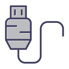 Usb Cable Vector Icon