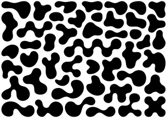 Set of irregular blob shape design elements