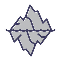 Glacier Vector Icon