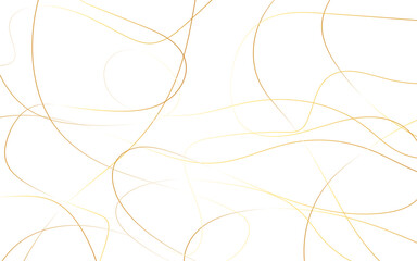Golden scribble art background. Chaotic hand drawn scribble sketch circle object isolated on white background