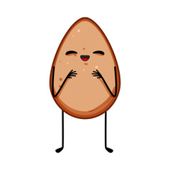 easter egg character cartoon vector illustration