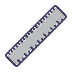 Straight Ruler Vector Icon