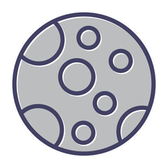 Fototapeta premium Moon Vector Icon