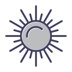 Sun Vector Icon