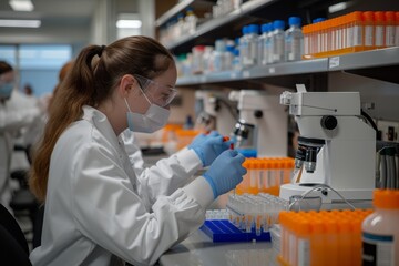 scientist working in laboratory