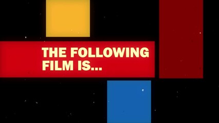 Retro film bumper from the 70s and 80s for the film rating