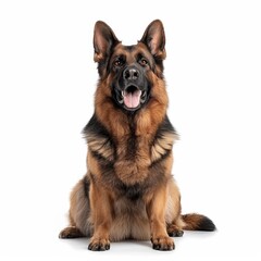 german shepherd dog isolated on white