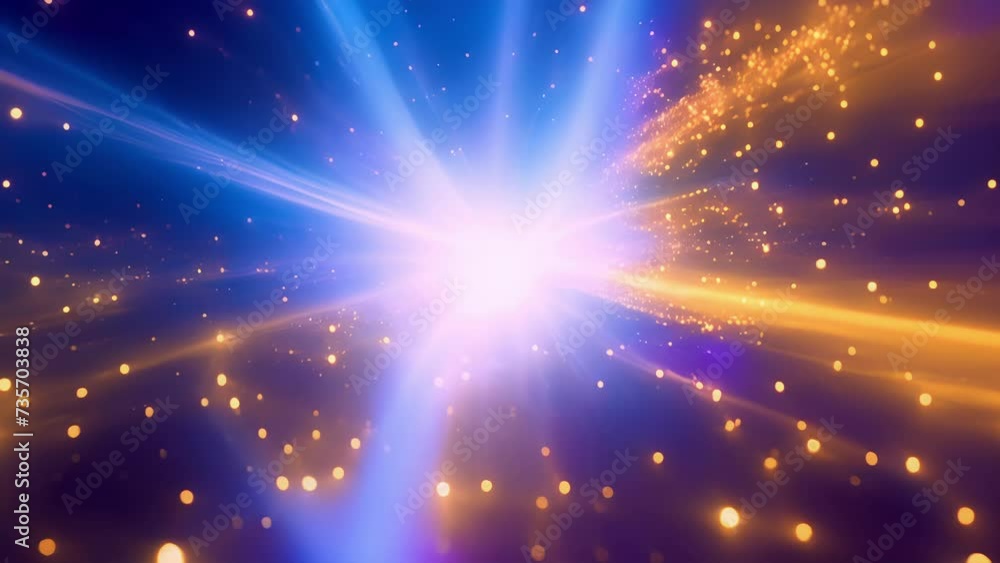 Poster a dynamic cascade of elusive particles appearing and disappearing in a dazzling display of quantum l