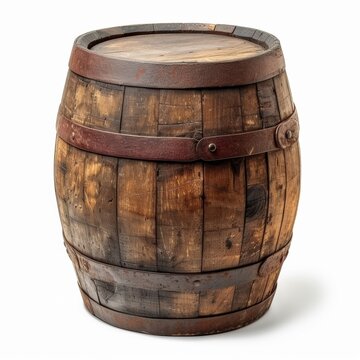 old wooden barrel