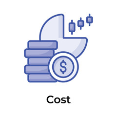Trading cost vector design, ready to use and download icon
