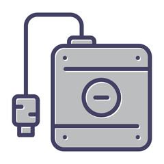 Obraz premium Hard Drive Vector Icon