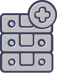 Fototapeta premium Database Vector Icon