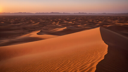 sunset in the desert