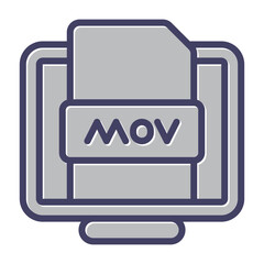 Mov File Vector Icon