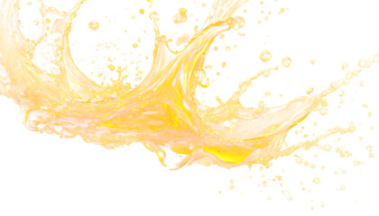 Golden oil Splash (transparent background) png with alpha channel