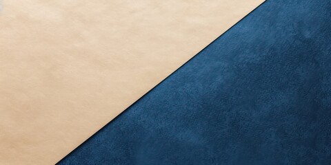 Soft navy blue and beige Kraft Paper texture background with light, subtle hues, tranquil and calming aesthetic
