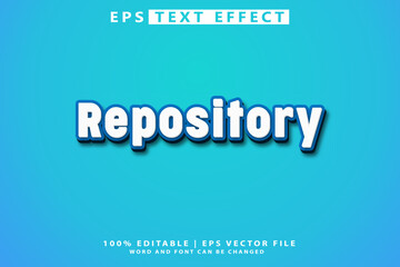 Repository text effect featuring a striking background of gold eps