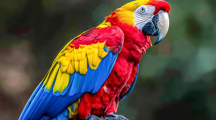 Obraz premium Lively Photography Techniques: Capturing Multicolored Parrots in Flight