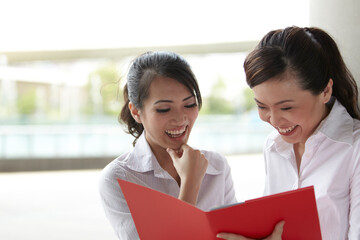 Happy Asian Business women