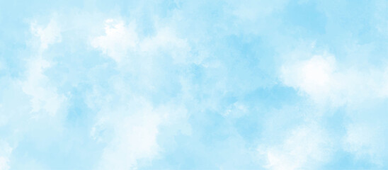 Blue sky with cloud .Beautiful blue sky with white clouds .bright cloud cover in the sun calm clear winter air background .gradient light white background.	