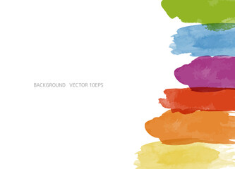 Fototapeta premium 水彩のカラフルな背景素材
