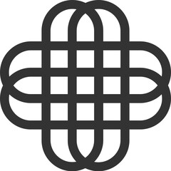  Simple Black Line Logo Template
