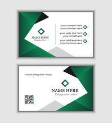 Naklejka premium Minimalist Red and black Corporate Business Card Layout