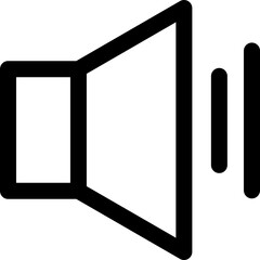 Sound Outline Icon.