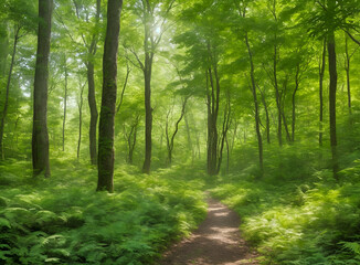 Obraz premium path in the forest