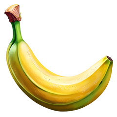 Banana isolated on transparent background