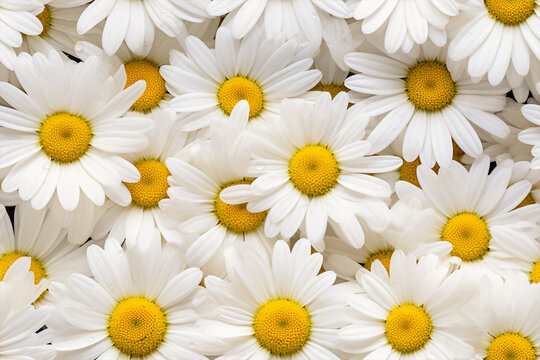 chamomile flower photographic background wall texture pattern seamless wallpaper