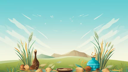 Wandcirkels tuinposter Nowruz celebration © Cybonad