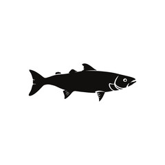 Fototapeta premium salmon fish vector silhouette