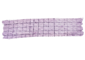 Stiker Grid paper watercolor purple illustration for scrapbook and journaling