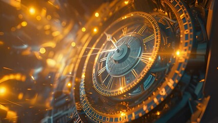 Time Machine Concept Abstract Background - Powered by Adobe