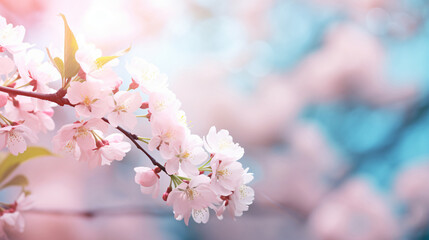 Pink cherry tree