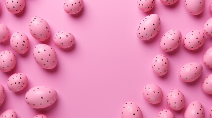 Fototapeta na wymiar Pink eggs