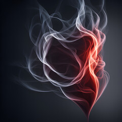 Obraz premium smoke on black background
