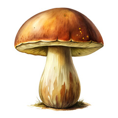 porcini mushroom on transparent background 