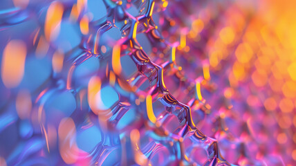 Liquid Spectrum: Abstract Metallic Texture