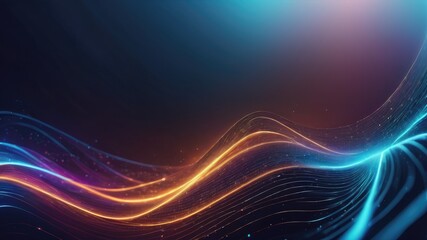 Fototapeta na wymiar Abstract background, Fractal burst background, curved banner, colorful glowing curved lines web banner, neon light lines wallpaper, wavy lines background, neon curved lines, and particles 