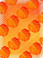 seamless pattern with autumn leaves