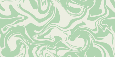 Green marble acrylic seamless pattern, wave texture, watercolor marble background. 