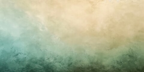 Obraz premium Soft green and beige Kraft Paper texture background with light, subtle hues, tranquil and calming aesthetic.