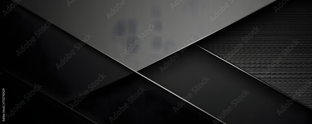 Wall mural A sleek and textured visual effect is showcased in the illustration with a black carbon fiber background set against an abstract dark backdrop.