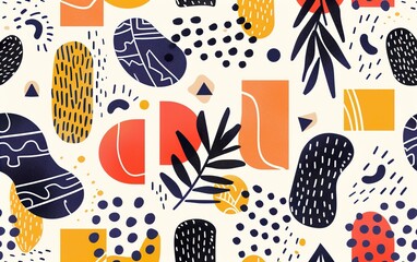 seamless pattern with christmas trees