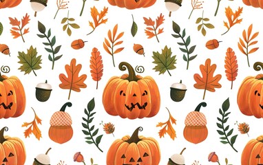 background with pumpkins