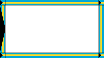 The Bahamas Flag Frame